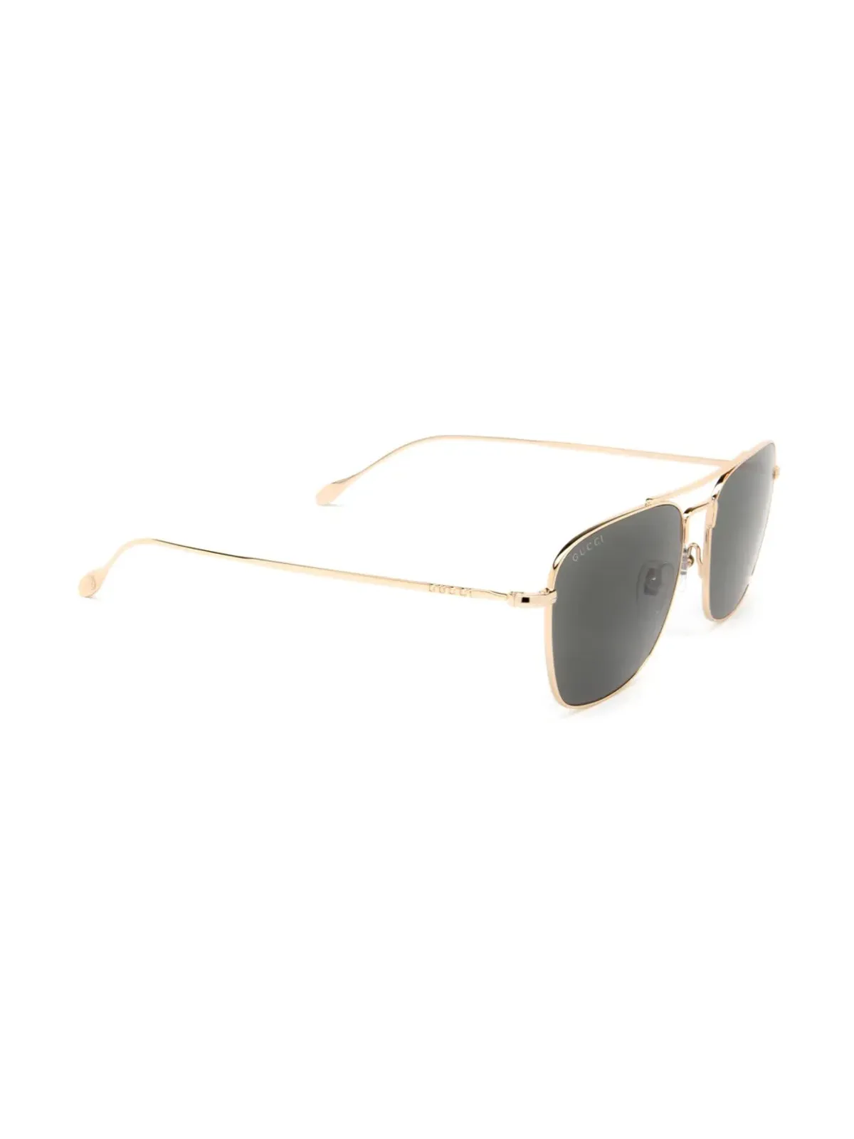 Gucci Eyewear 矩形フレーム ダブルブリッジ サングラス - 画像2