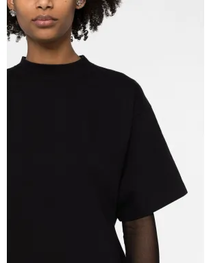 Balenciaga Hourglass コットンTシャツドレス - ブラック - サムネイル5