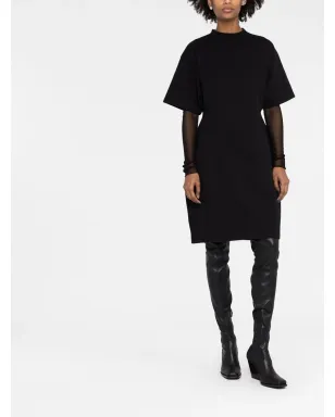 Balenciaga Hourglass コットンTシャツドレス - ブラック - サムネイル2