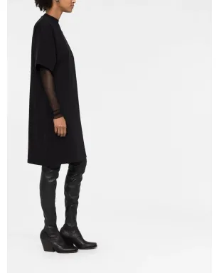 Balenciaga Hourglass コットンTシャツドレス - ブラック - サムネイル4