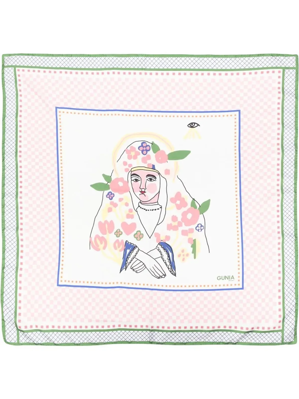 Gunia Project Mary, Mother of Jesus シルクスカーフ - Neutrals - 画像3