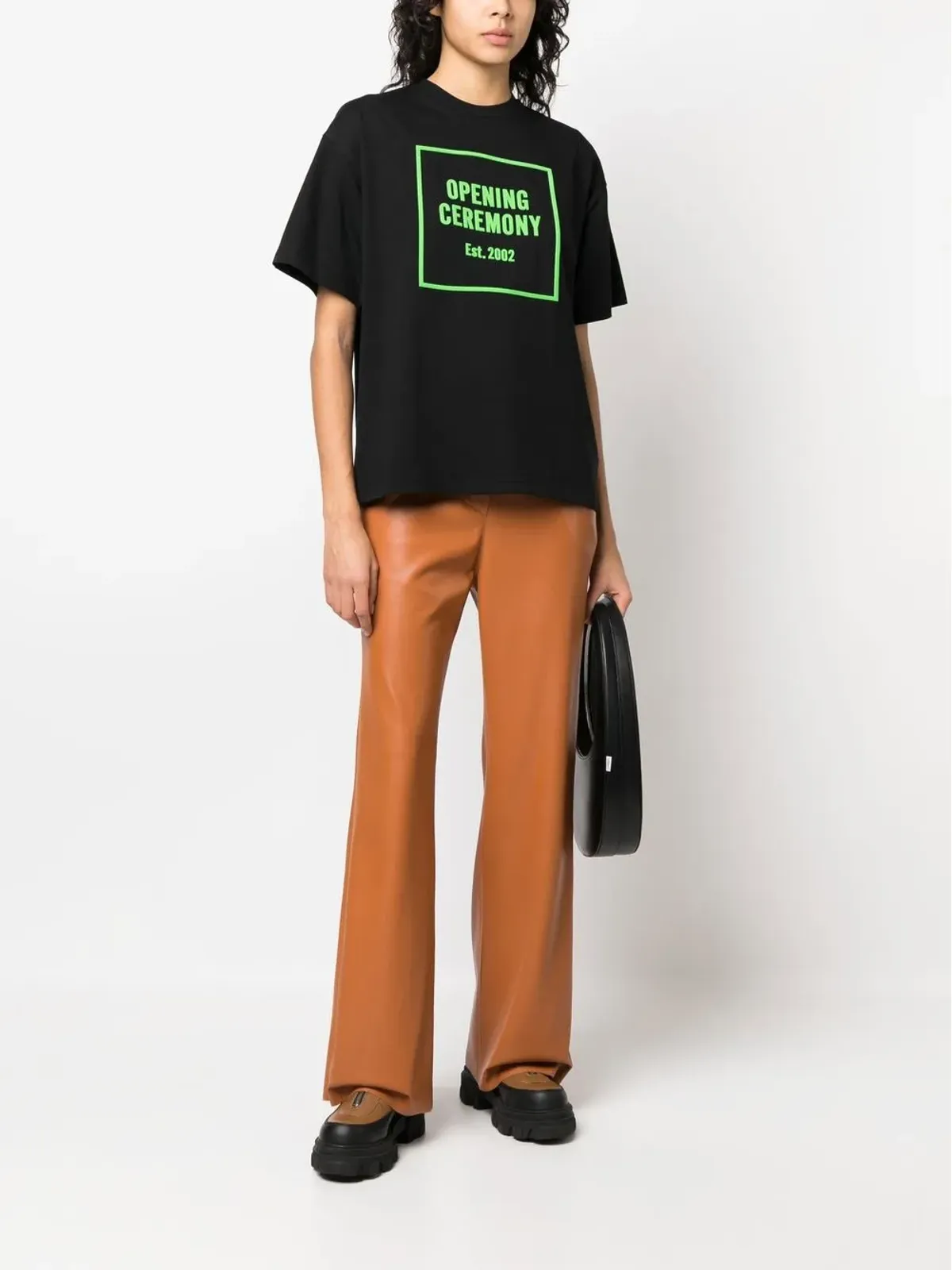 Opening Ceremony ロゴプリント コットンTシャツ - ブラック - 画像2