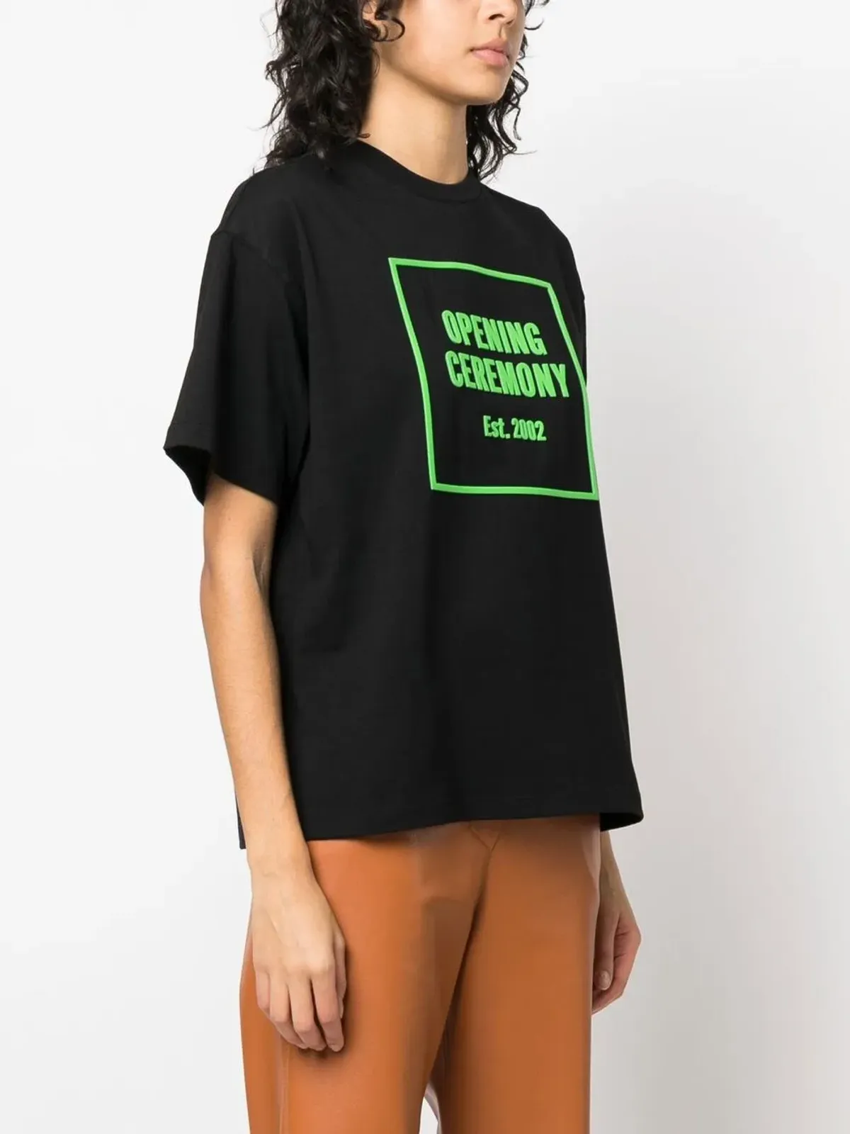 Opening Ceremony ロゴプリント コットンTシャツ - ブラック - 画像3