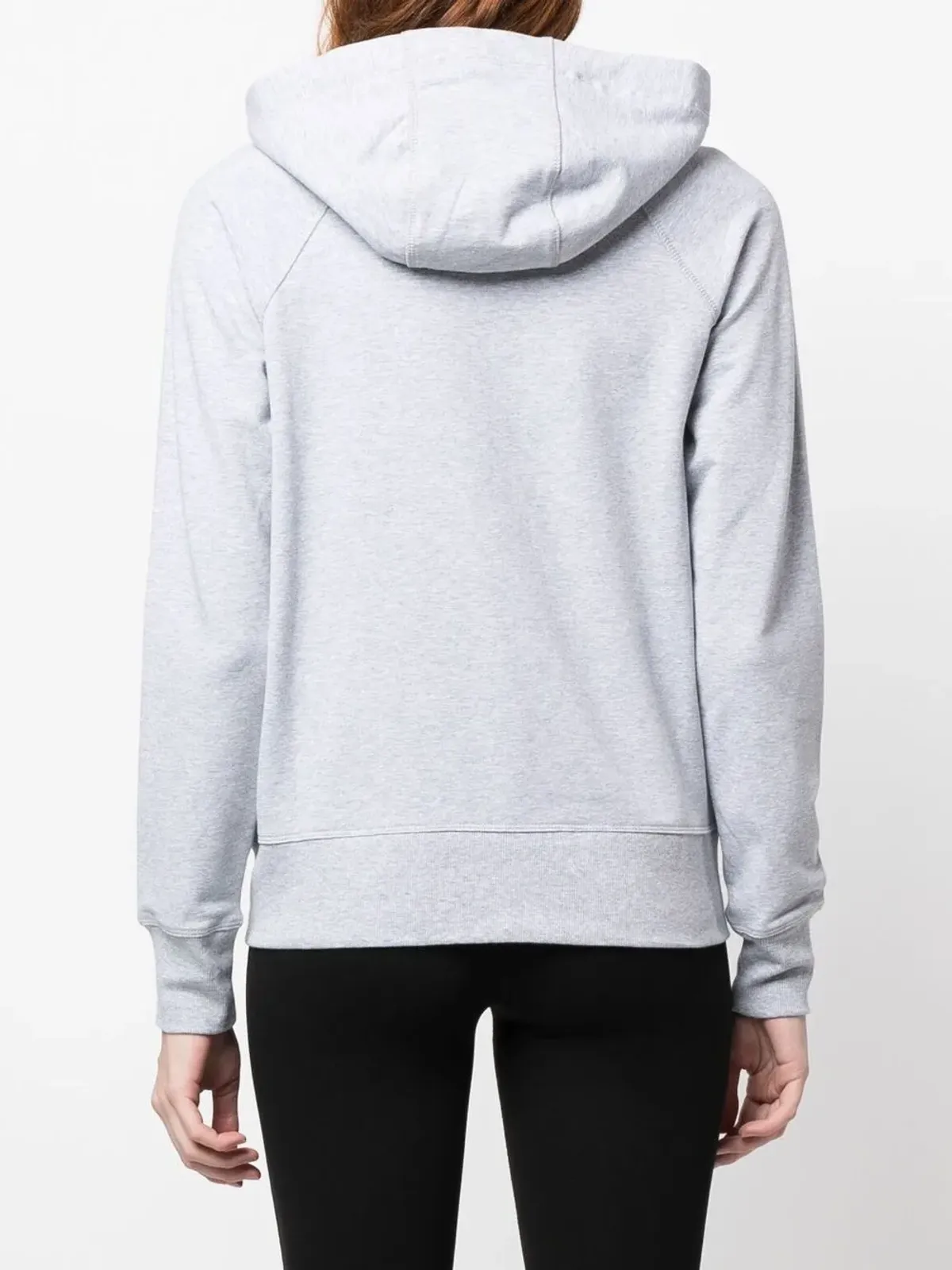 DKNY ロゴ入りドローストリングジップアップフーディ - グレー - 画像4