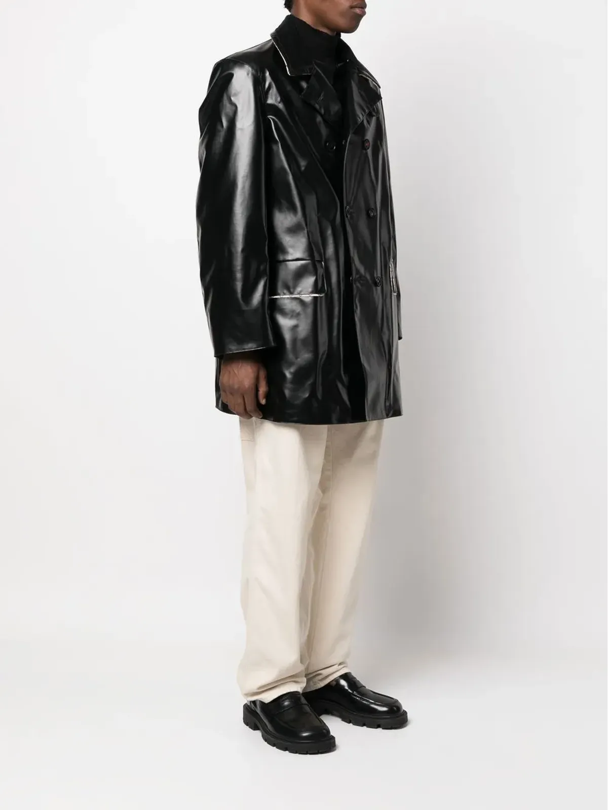 Maison Margiela コーティッド ダブルブレストコート - 画像4