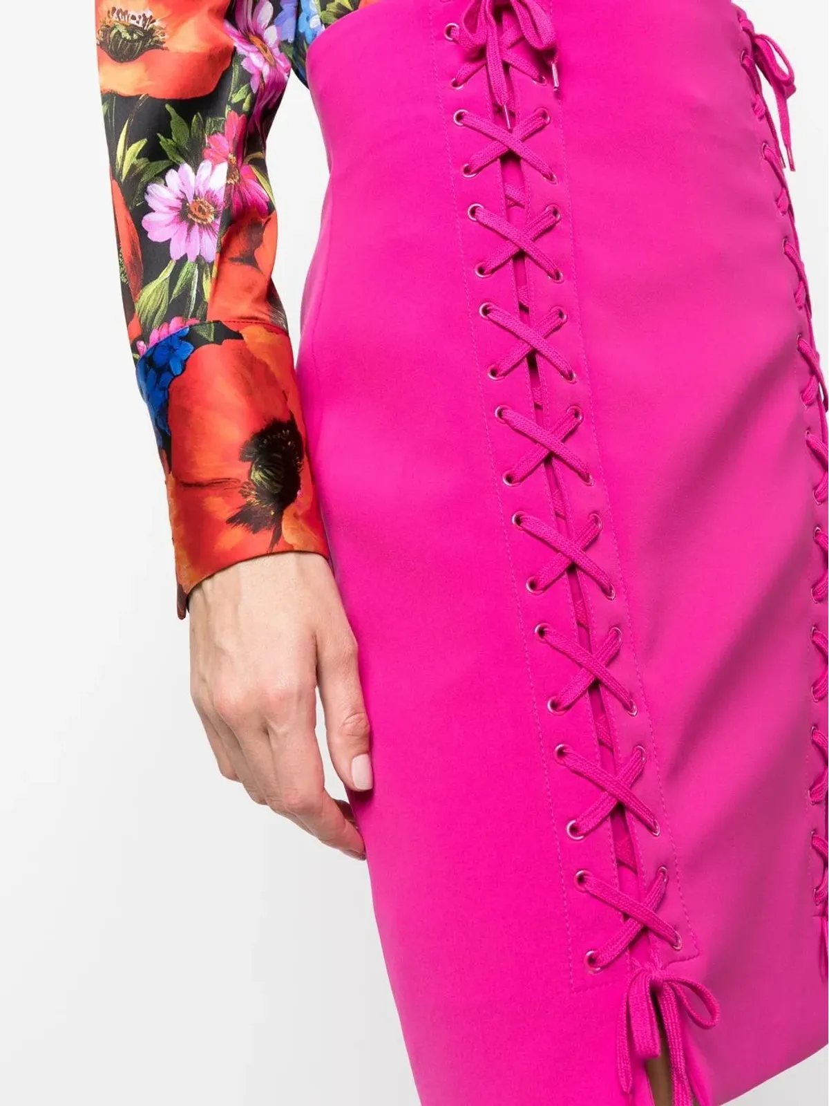 Moschino 紐結びペンシルスカート - 画像5