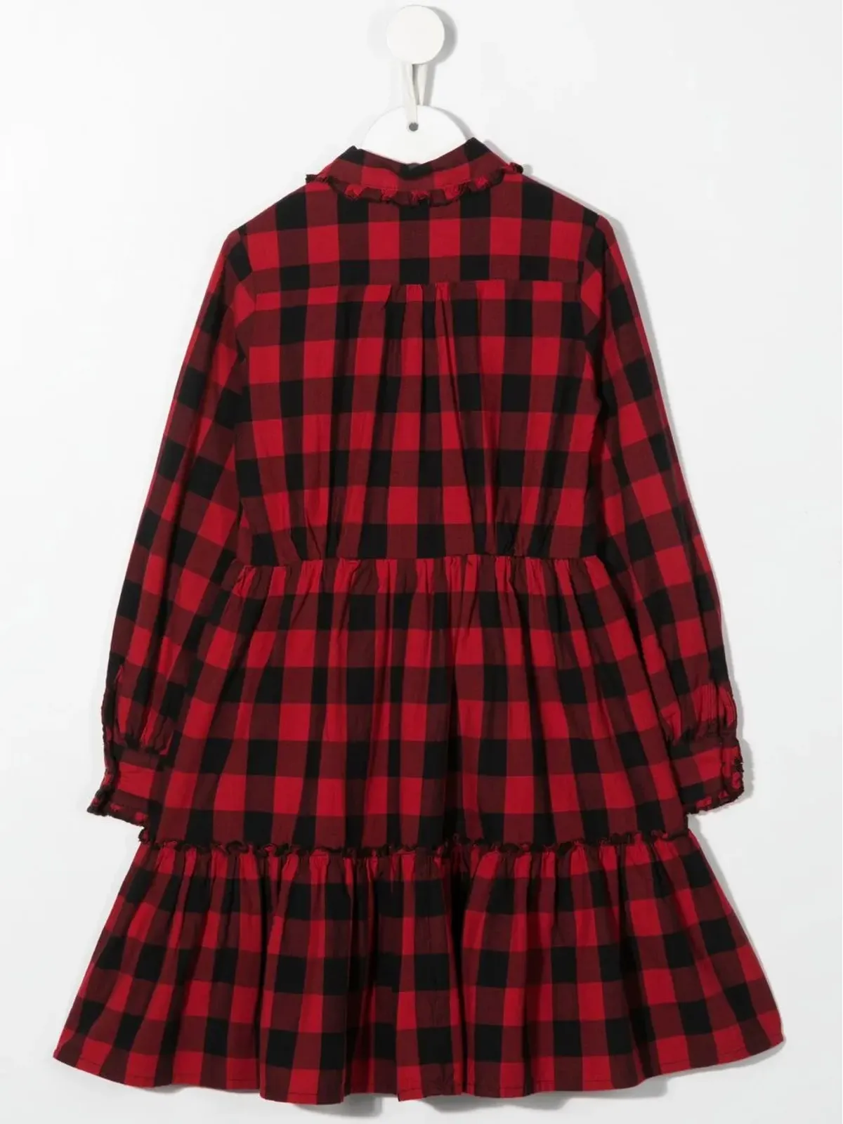 DSQUARED2 KIDS チェック柄長袖ドレス - ブラック - 画像2