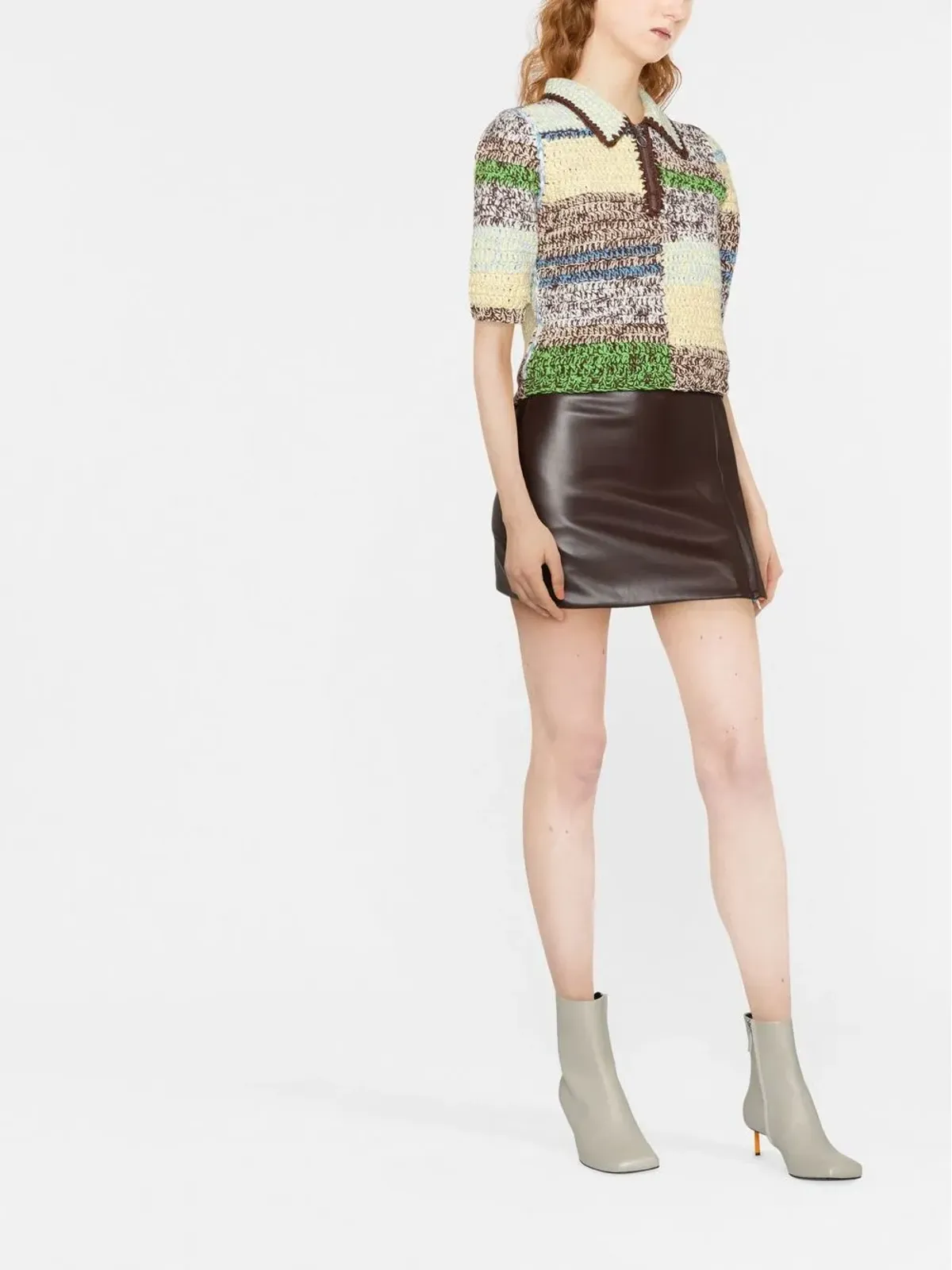 Eckhaus Latta ハイウエストベルト付きミニスカート - 画像2