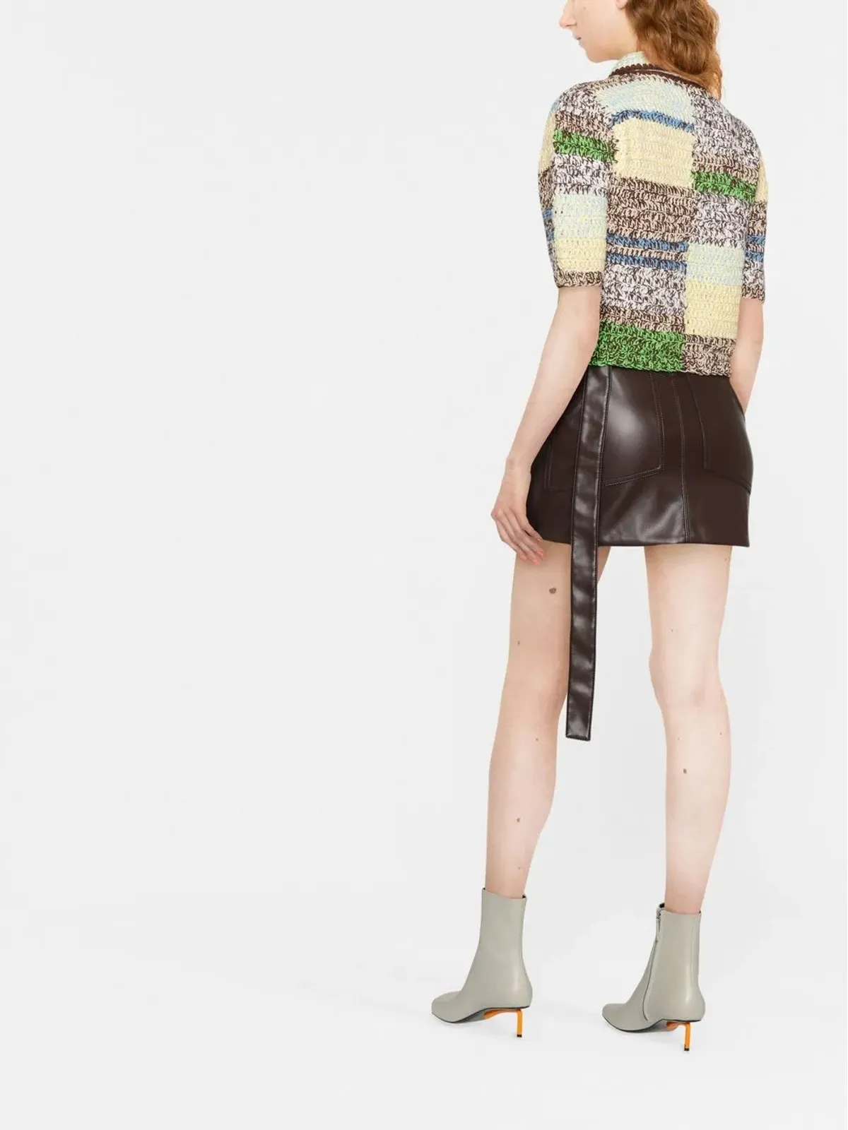 Eckhaus Latta ハイウエストベルト付きミニスカート - 画像3