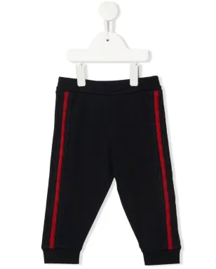 Moncler Enfant ロゴパッチ トラックスーツボトムス - ブルー - サムネイル1