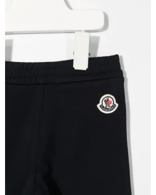 Moncler Enfant ロゴパッチ トラックスーツボトムス - ブルー - サムネイル3