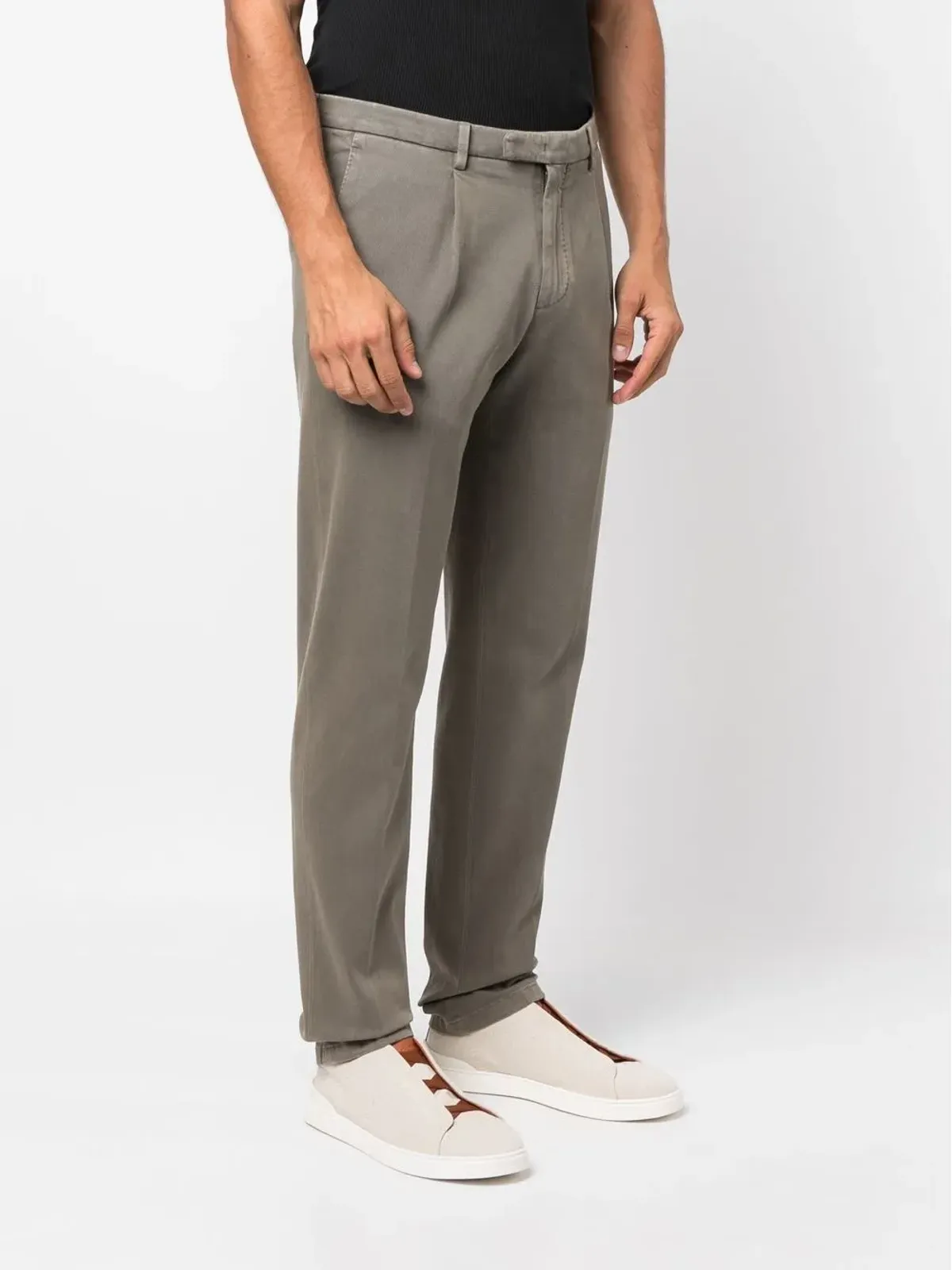 Boglioli ミッドライズストレートレッグパンツ - 画像3