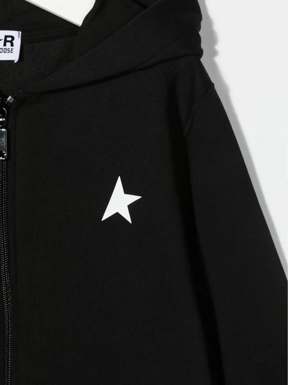 Golden Goose Kids ロゴパッチ付きジップフード - 画像3