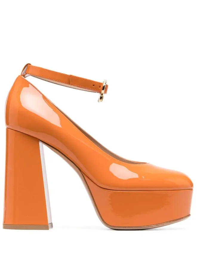 Gianvito Rossi Gianvito Rossi ハイシャイン仕上げ パンプス - オレンジの商品画像