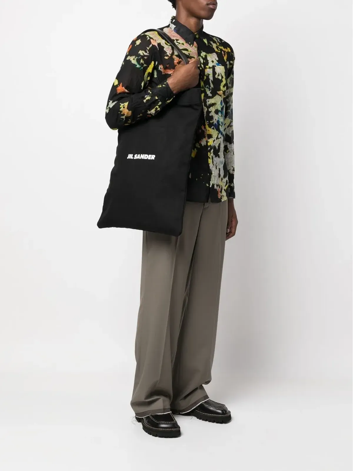 Jil Sander ロゴプリント トートバッグ - 画像2