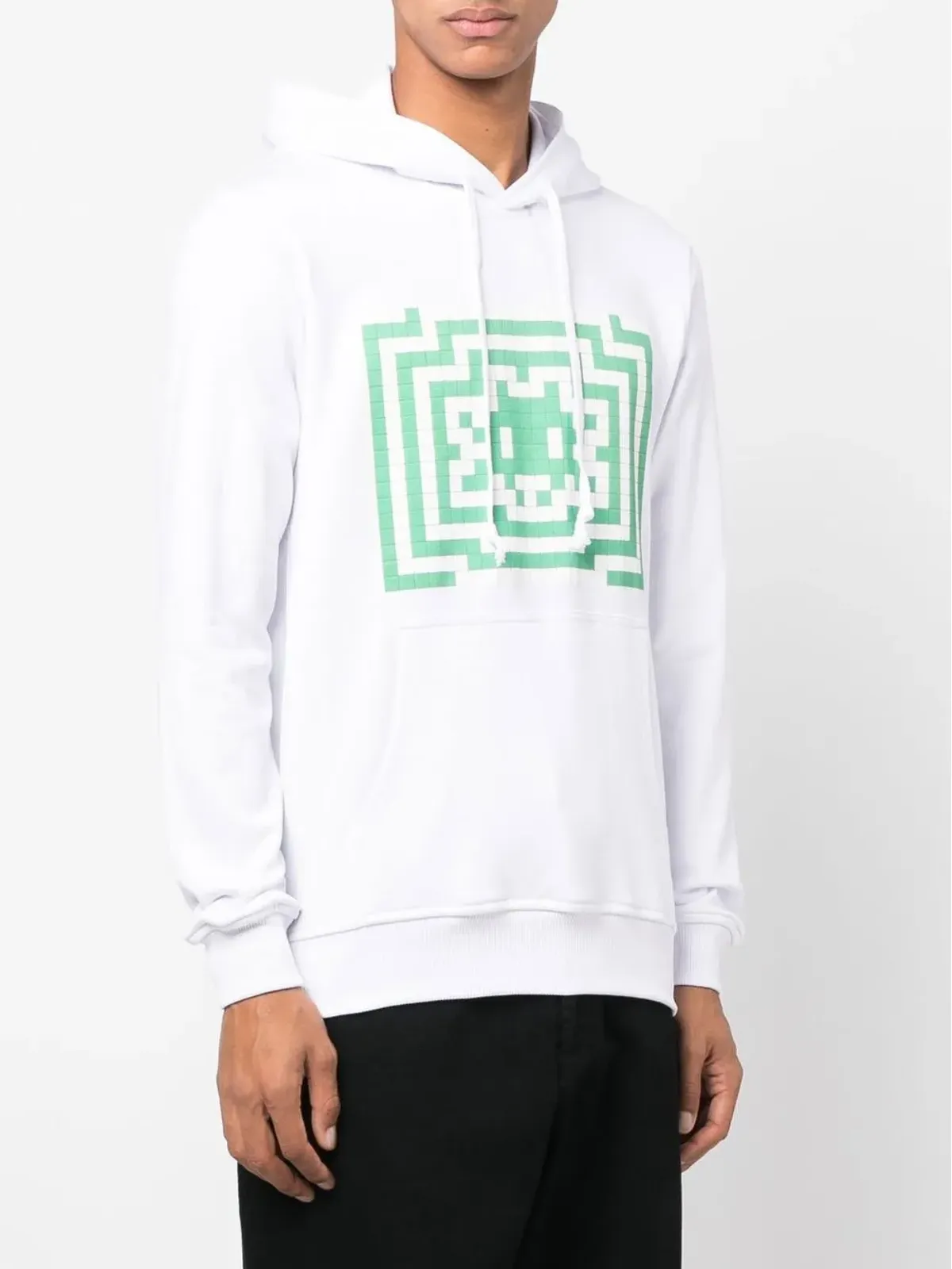 Comme Des Garçons Shirt グラフィックプリント長袖フーディー - 画像3