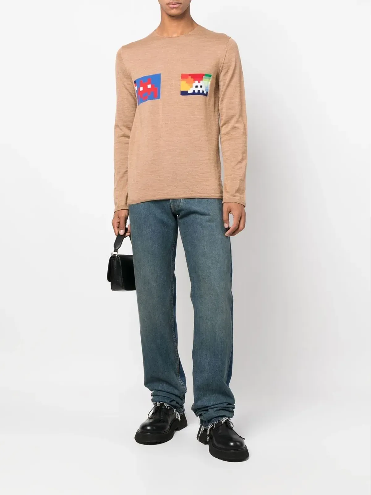 Comme Des Garçons Shirt グラフィックプリント クルーネック ジャンパー - ブラウン - 画像2