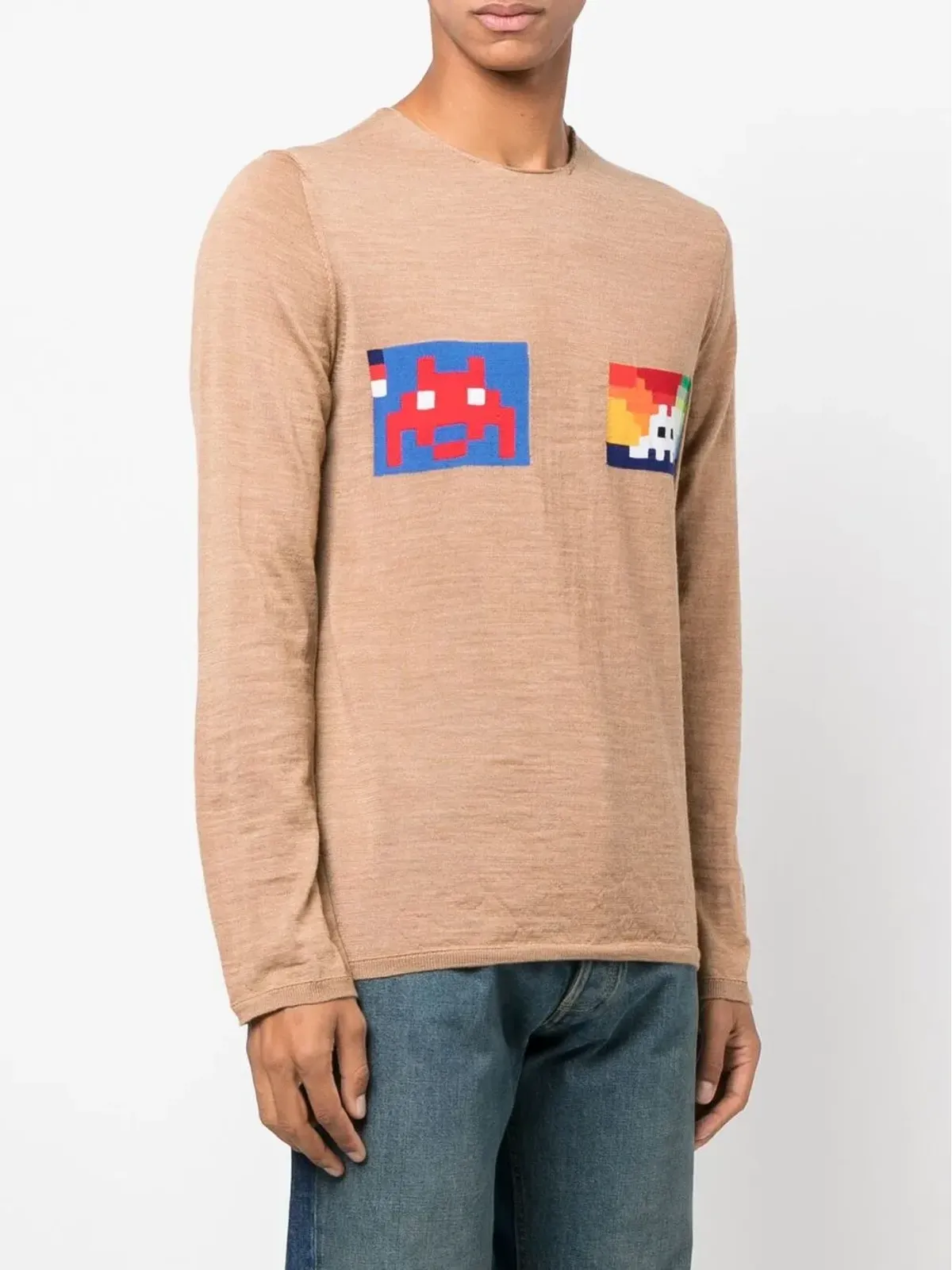 Comme Des Garçons Shirt グラフィックプリント クルーネック ジャンパー - ブラウン - 画像3