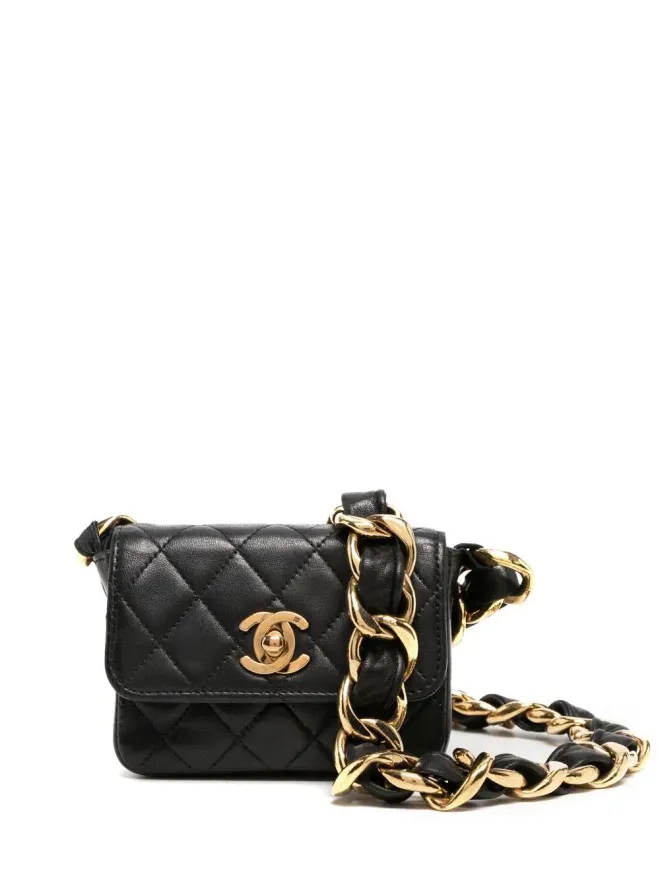 CHANEL Pre-Owned CHANEL ビンテージ 1992 CC Turn-lock ミニバッグ - ホワイトの商品画像