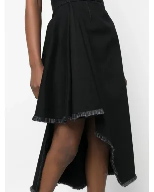 Alexander McQueen アシンメトリーデニムドレス - ブラック - サムネイル5