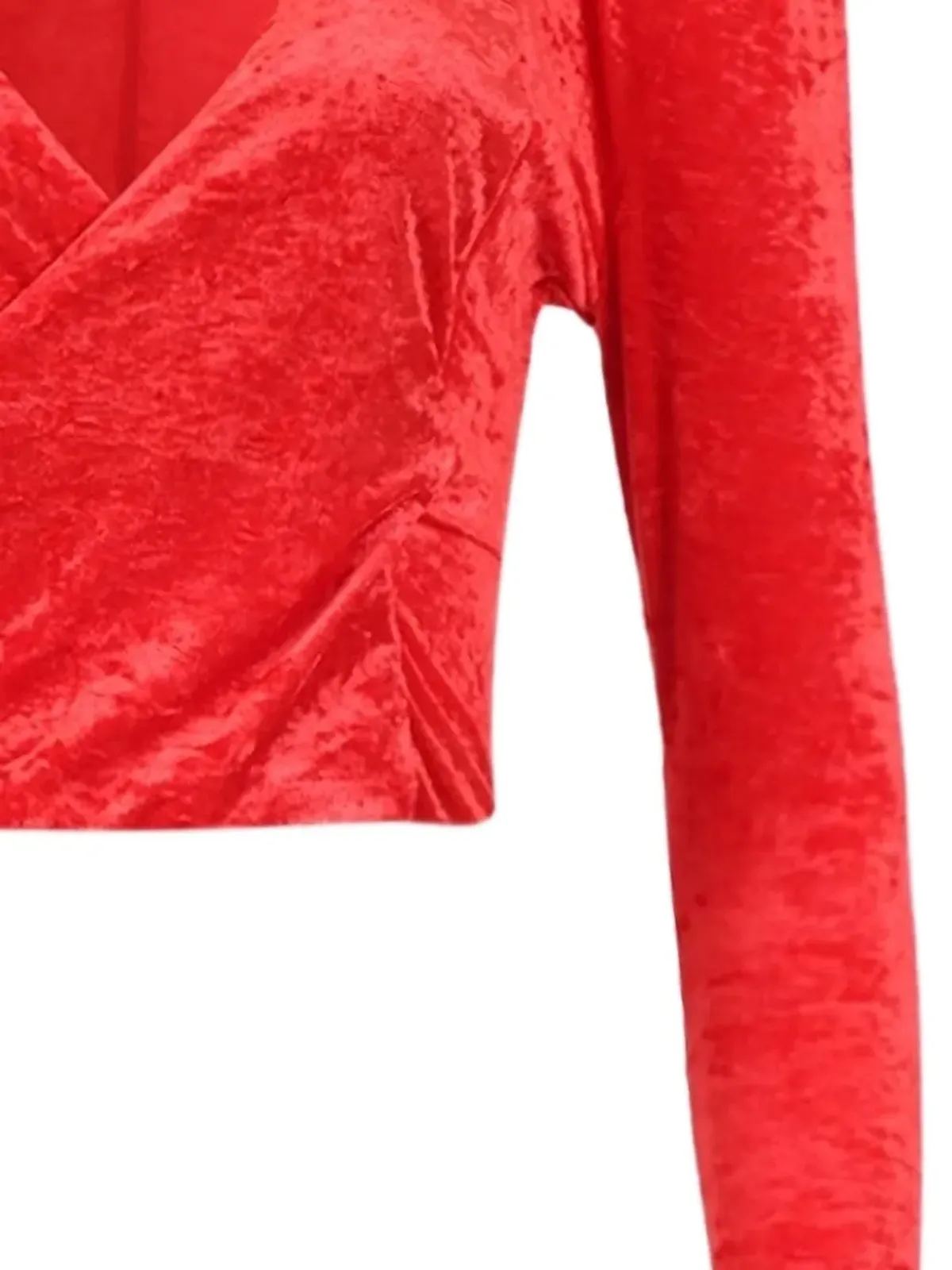 VETEMENTS velvet Dynasty top - Red - 画像2