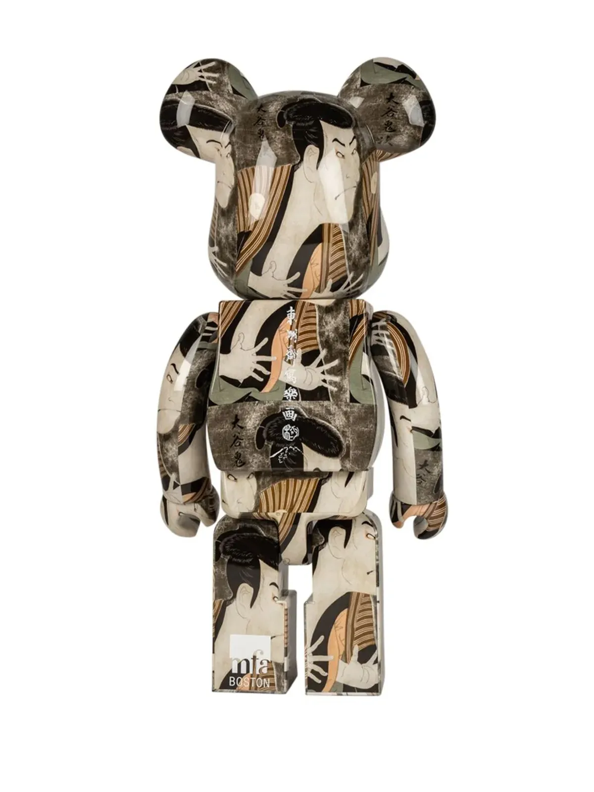 MEDICOM TOY BE@RBRICK 400% フィギュア × Toshusai Sharaku Sansei Otanioniji no Ya ブラック - 画像2