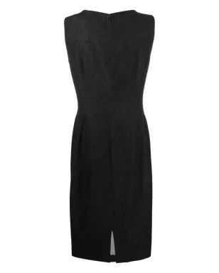Dolce & Gabbana Pre-Owned 1990年代 ノースリーブ フィットドレス - ブラック - サムネイル2