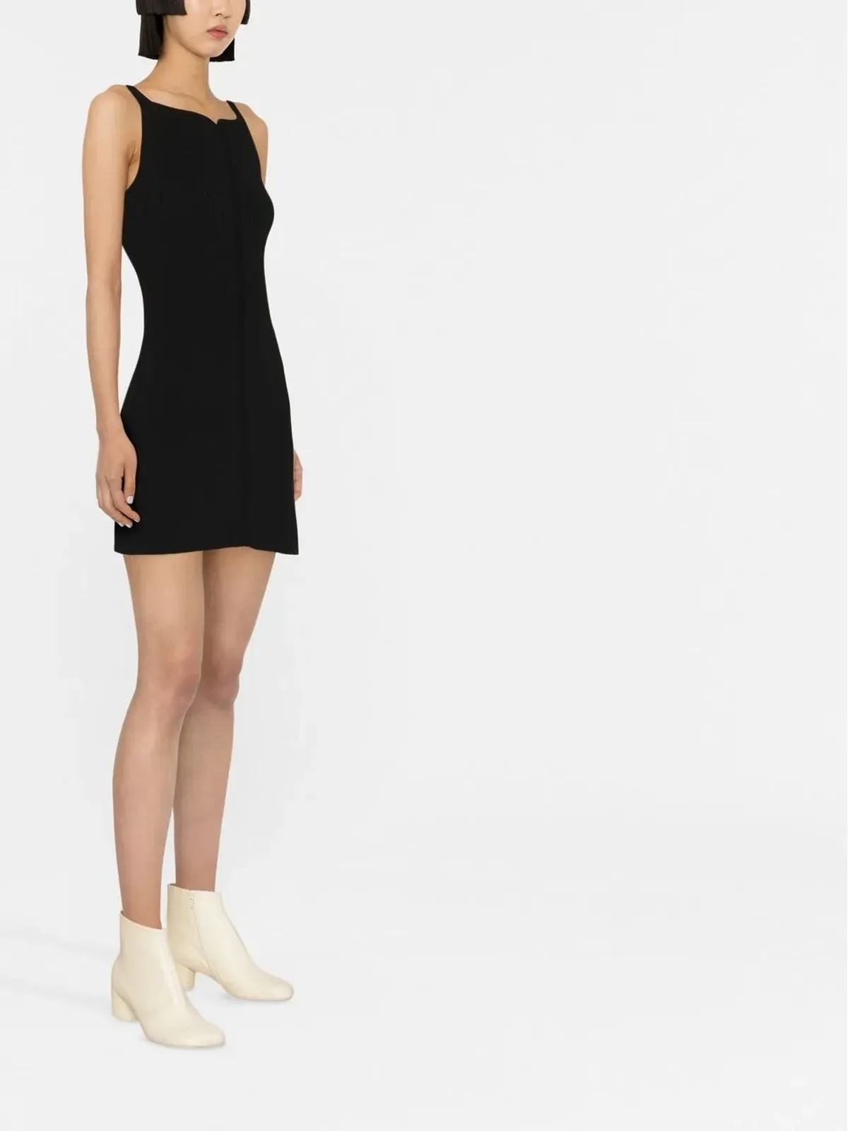 Courrèges フィット スイートハートネック ミニドレス - 画像3