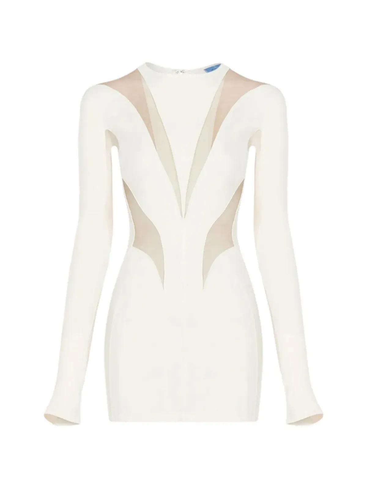 Mugler ロングスリーブ パネルド ミニドレス - 画像1