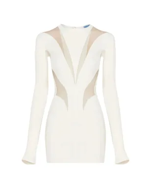 Mugler ロングスリーブ パネルド ミニドレス - サムネイル1
