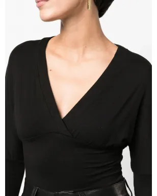 Versace Pre-Owned 2000s fine-knit V-neck jumper - Black - サムネイル5