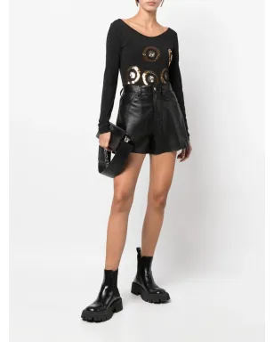 Versace Pre-Owned スパンコール付き長袖トップス - ブラック - サムネイル2
