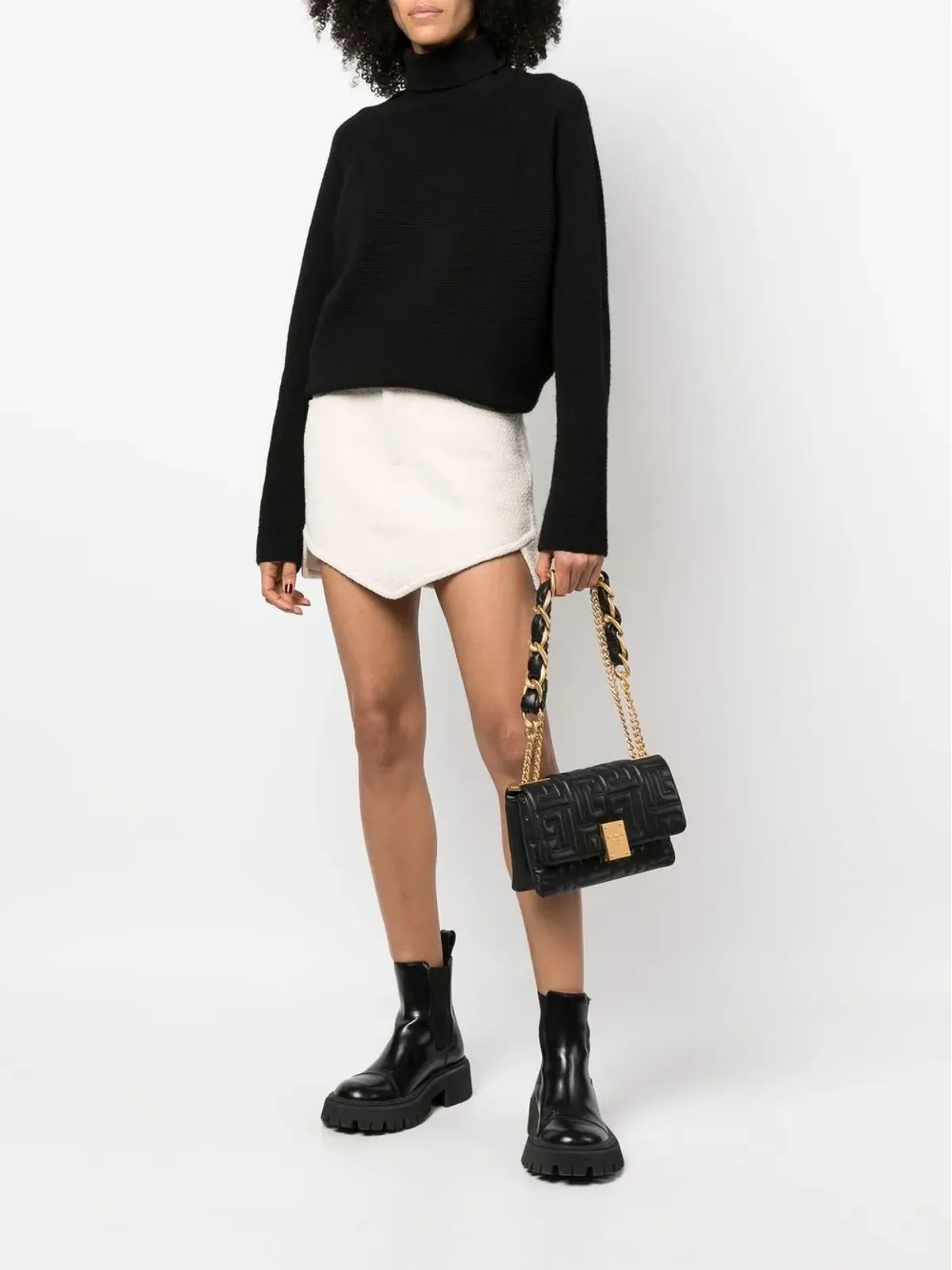 Balmain 1945キルティングショルダーバッグ - 画像2