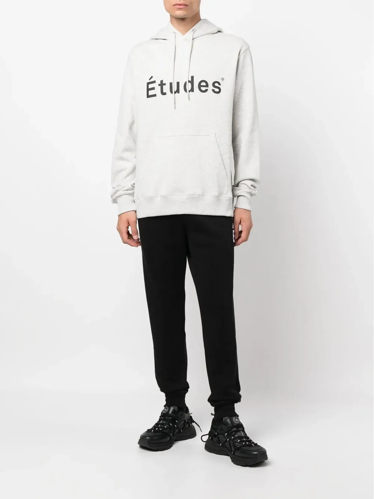 Études Studio ロゴプリントディテールフーディ - 画像2