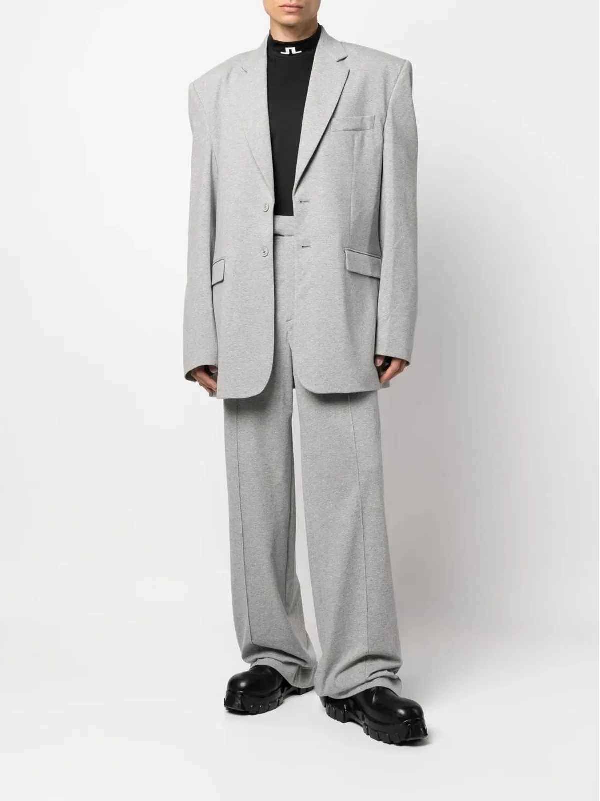 VETEMENTS ショルダーパッド付き シングルブレスト ブレザー - 画像2