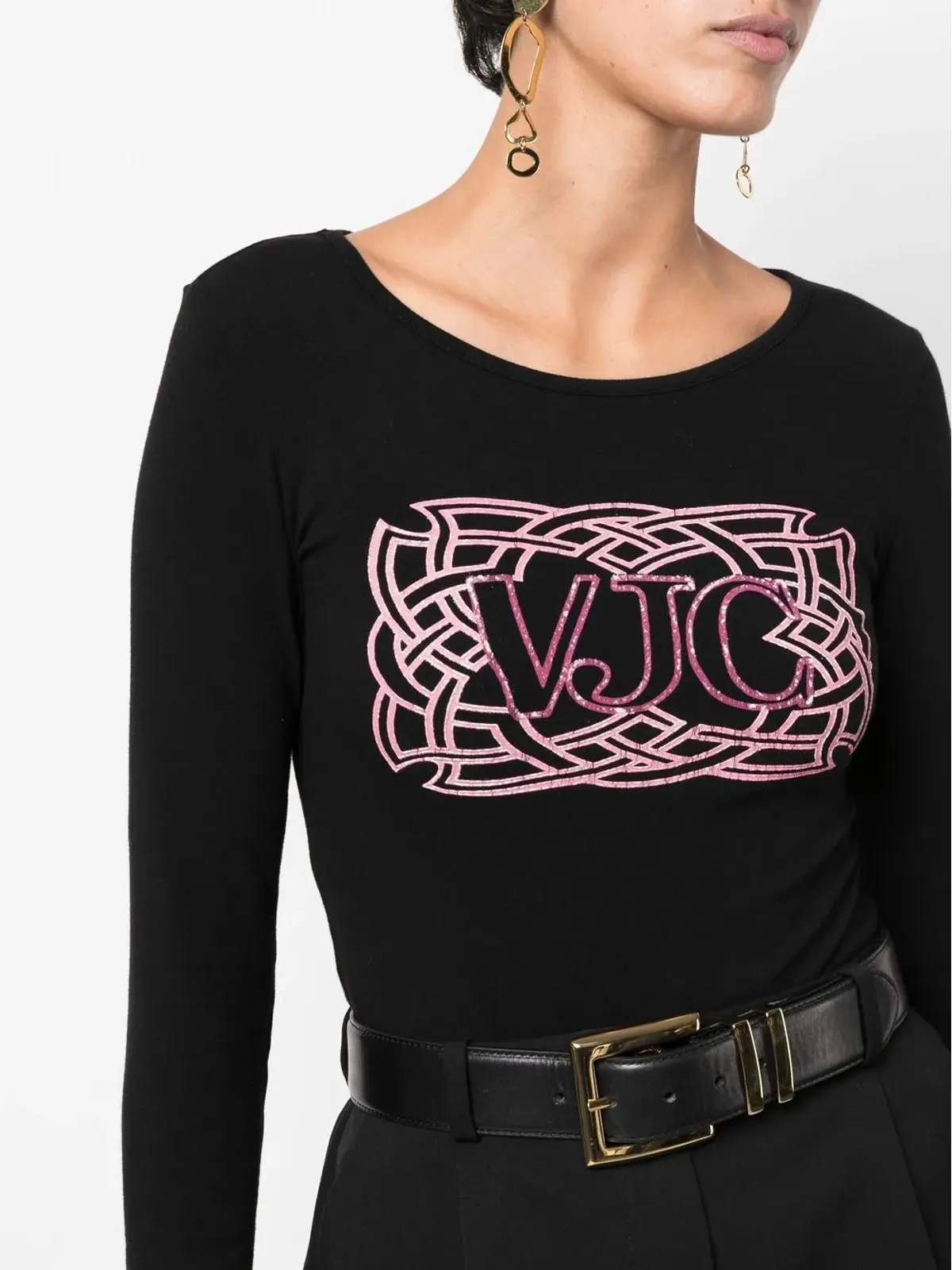 Versace Pre-Owned ロゴプリントTシャツ - 画像5