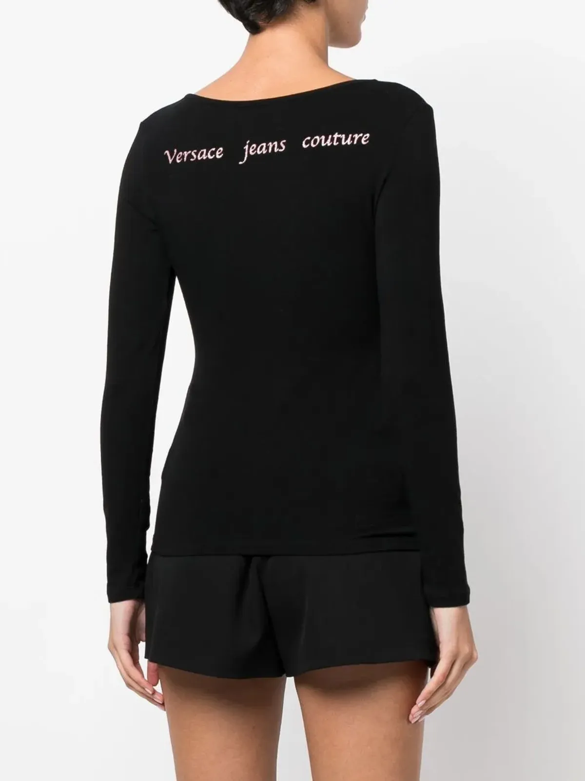 Versace Pre-Owned ロゴプリントTシャツ - 画像4