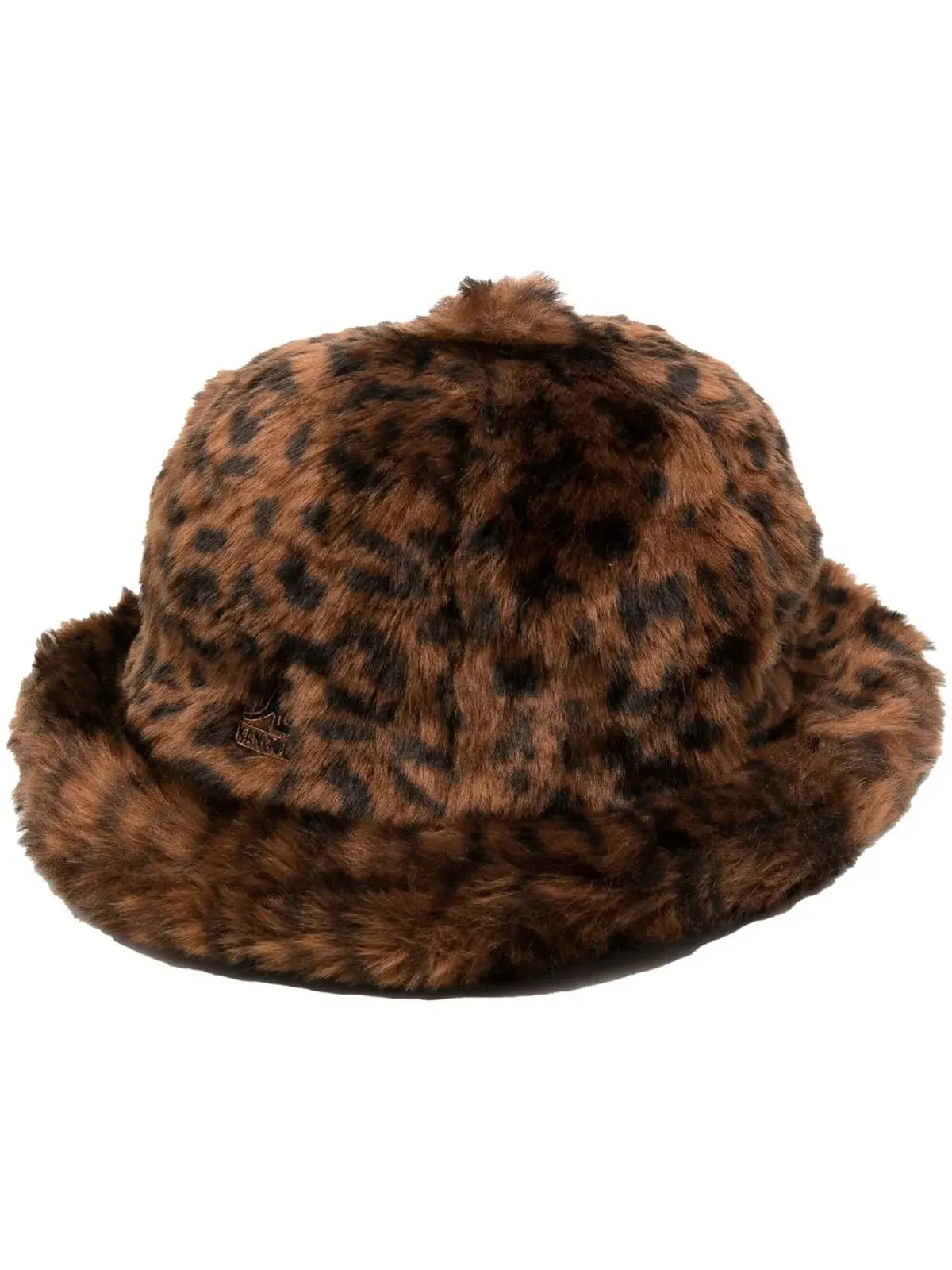 Kangol フェイクファー ロゴパッチ帽 - 画像1
