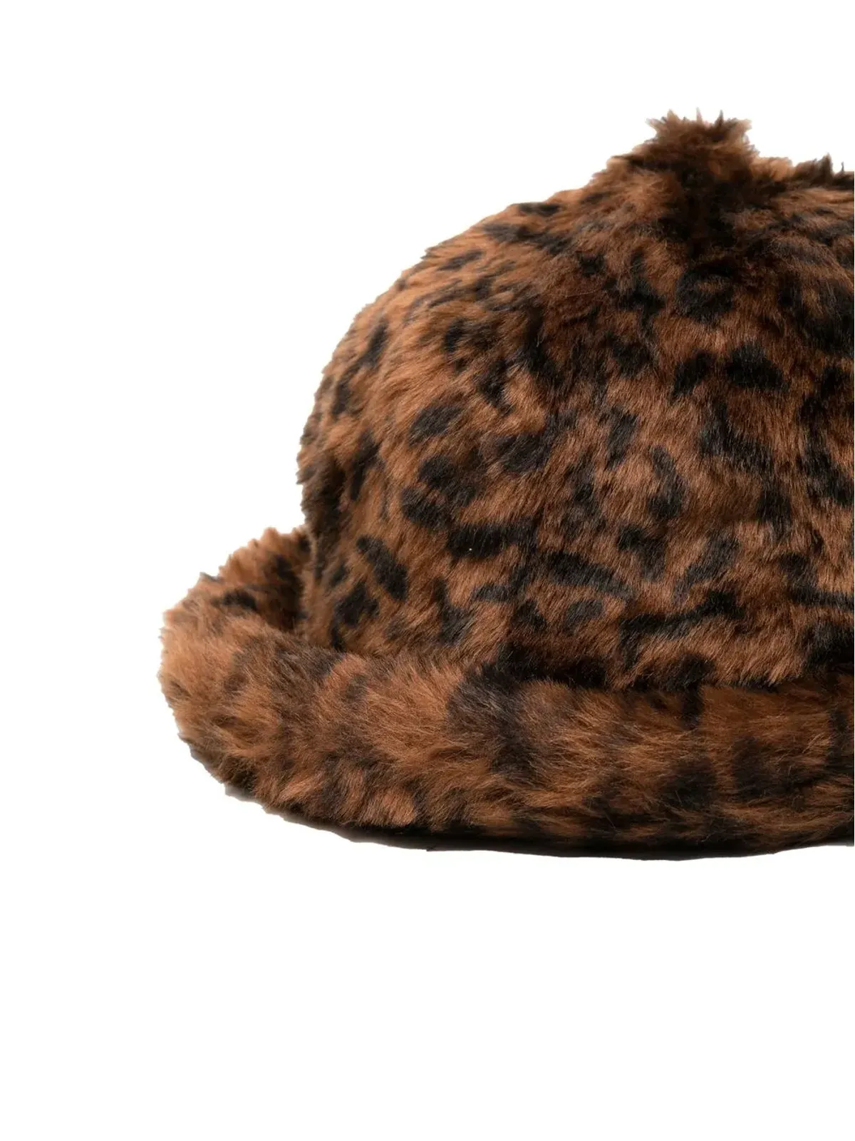 Kangol フェイクファー ロゴパッチ帽 - 画像2