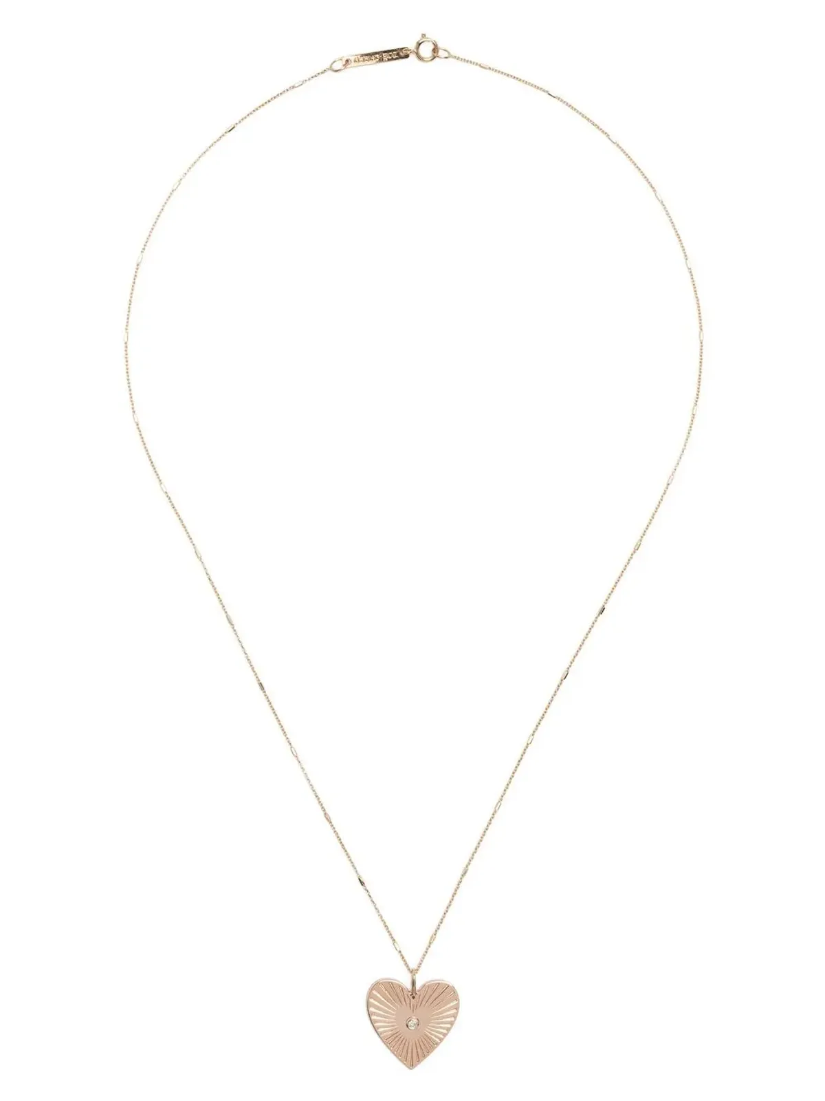 Zoë Chicco 14kt イエローゴールド ラディアントハート ダイヤモンド ネックレス - 画像3