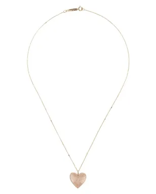 Zoë Chicco 14kt イエローゴールド ラディアントハート ダイヤモンド ネックレス - サムネイル3