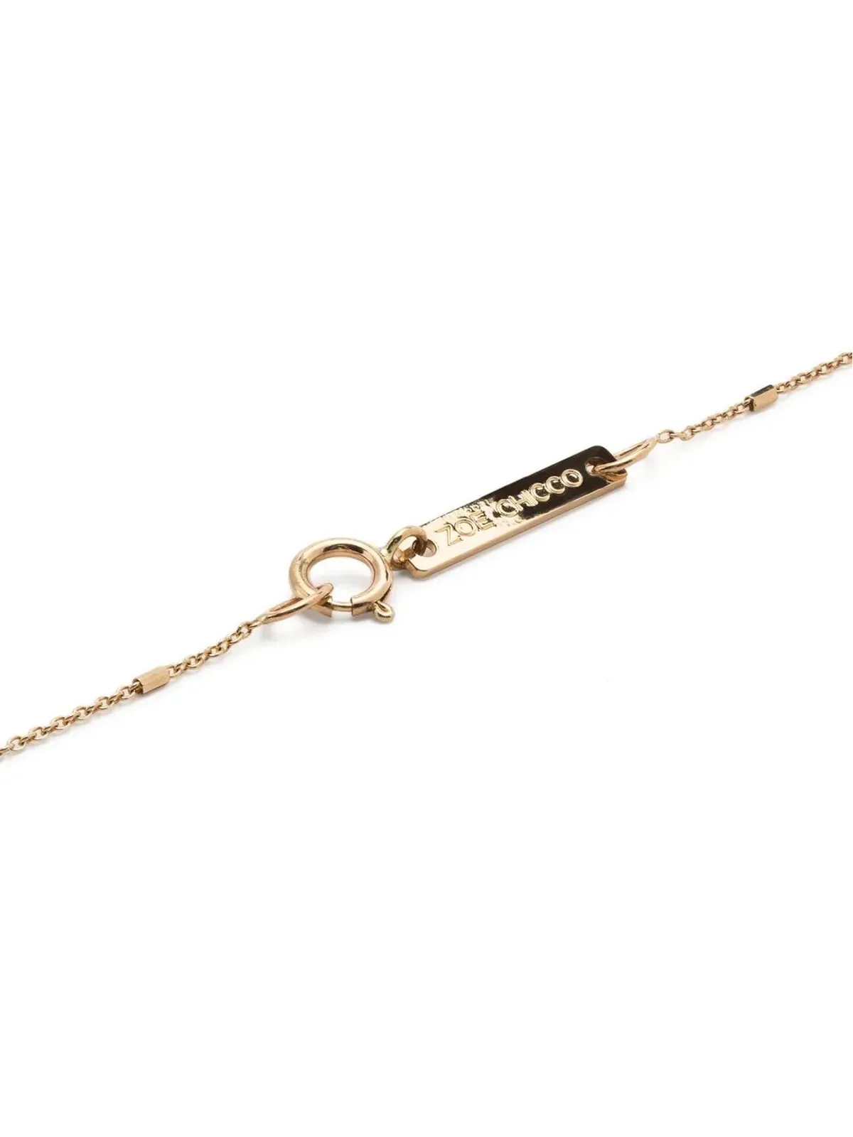 Zoë Chicco 14kt イエローゴールド ラディアントハート ダイヤモンド ネックレス - 画像4