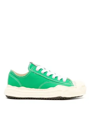 Maison MIHARA YASUHIRO ロー・トップ キャンバス スニーカー グリーン - サムネイル1