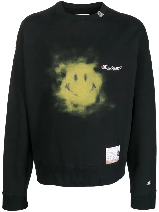 Maison MIHARA YASUHIRO Maison MIHARA YASUHIRO スマイリーフェイス長袖セーターの商品画像
