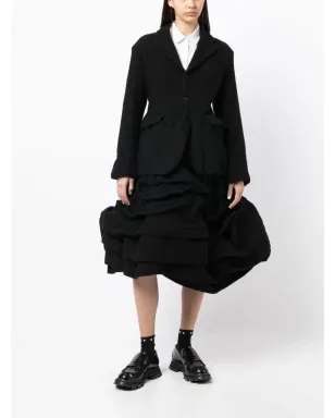 Comme Des Garçons フェルト仕上げのシングルブレストブレザー - サムネイル2