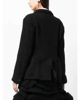 Comme Des Garçons フェルト仕上げのシングルブレストブレザー - サムネイル4