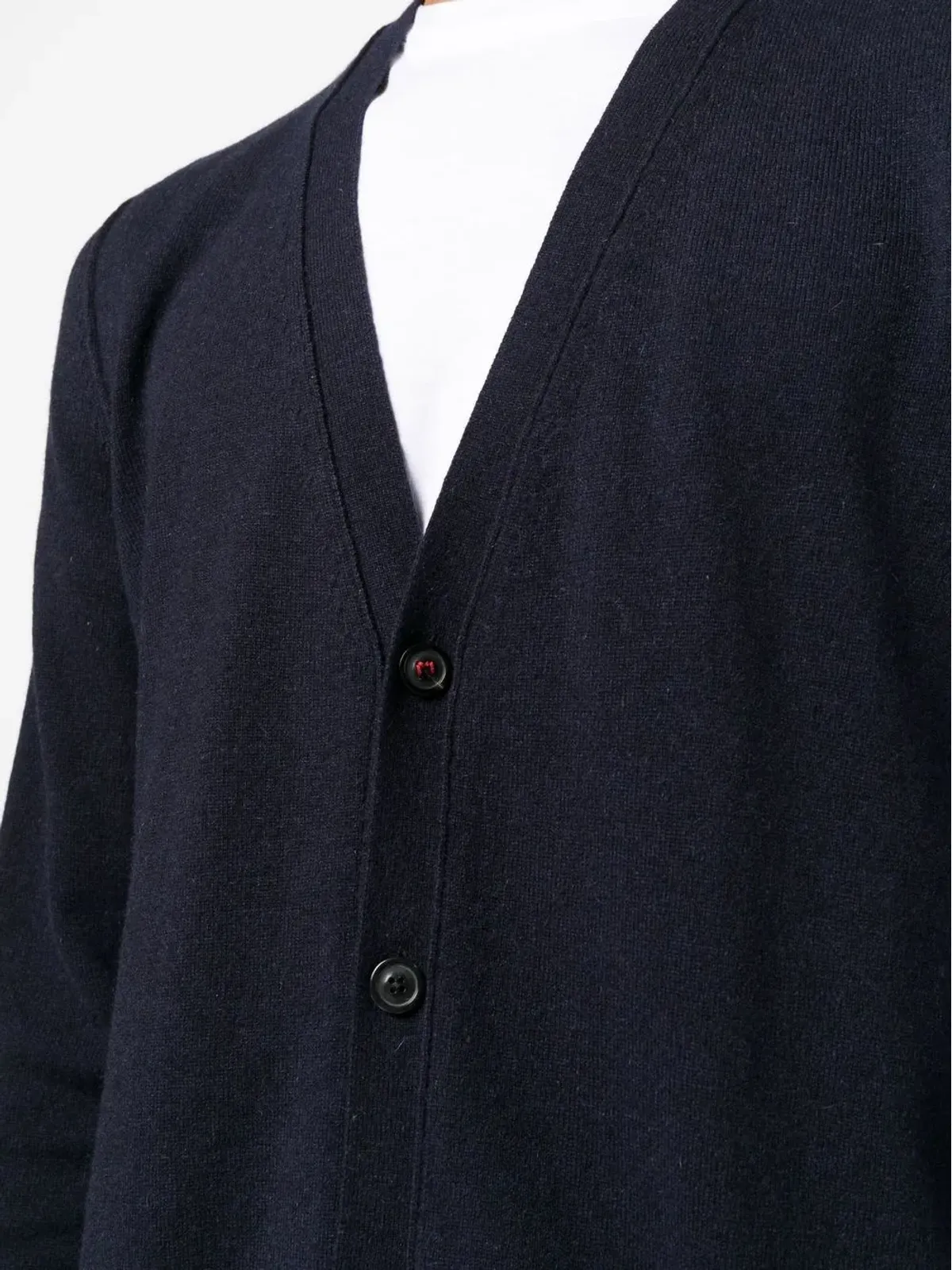 Maison Margiela Vネック カシミヤ カーディガン - 画像5