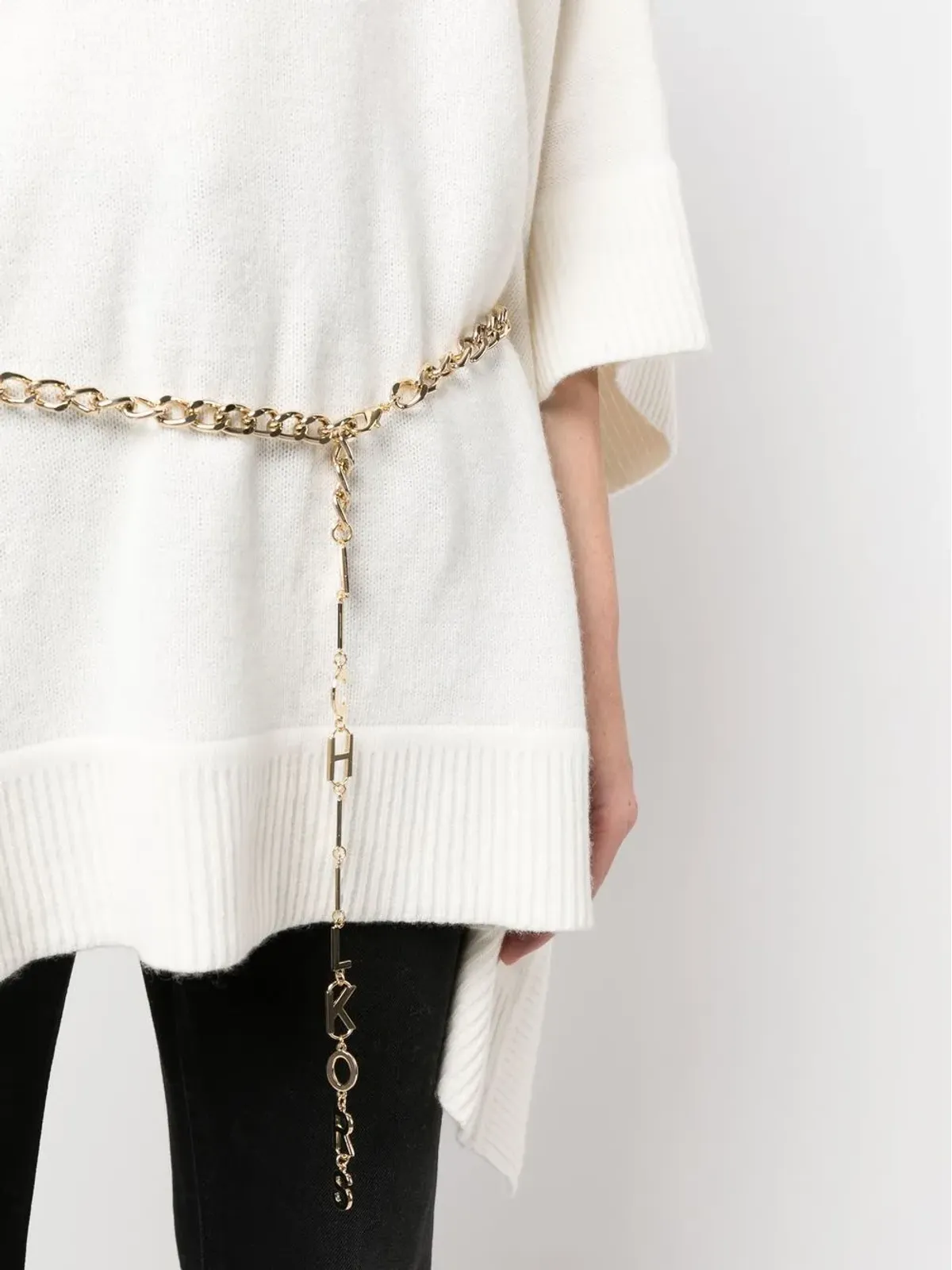 Michael Michael Kors ベルト付きウエストバンド ニットセーター - 画像5