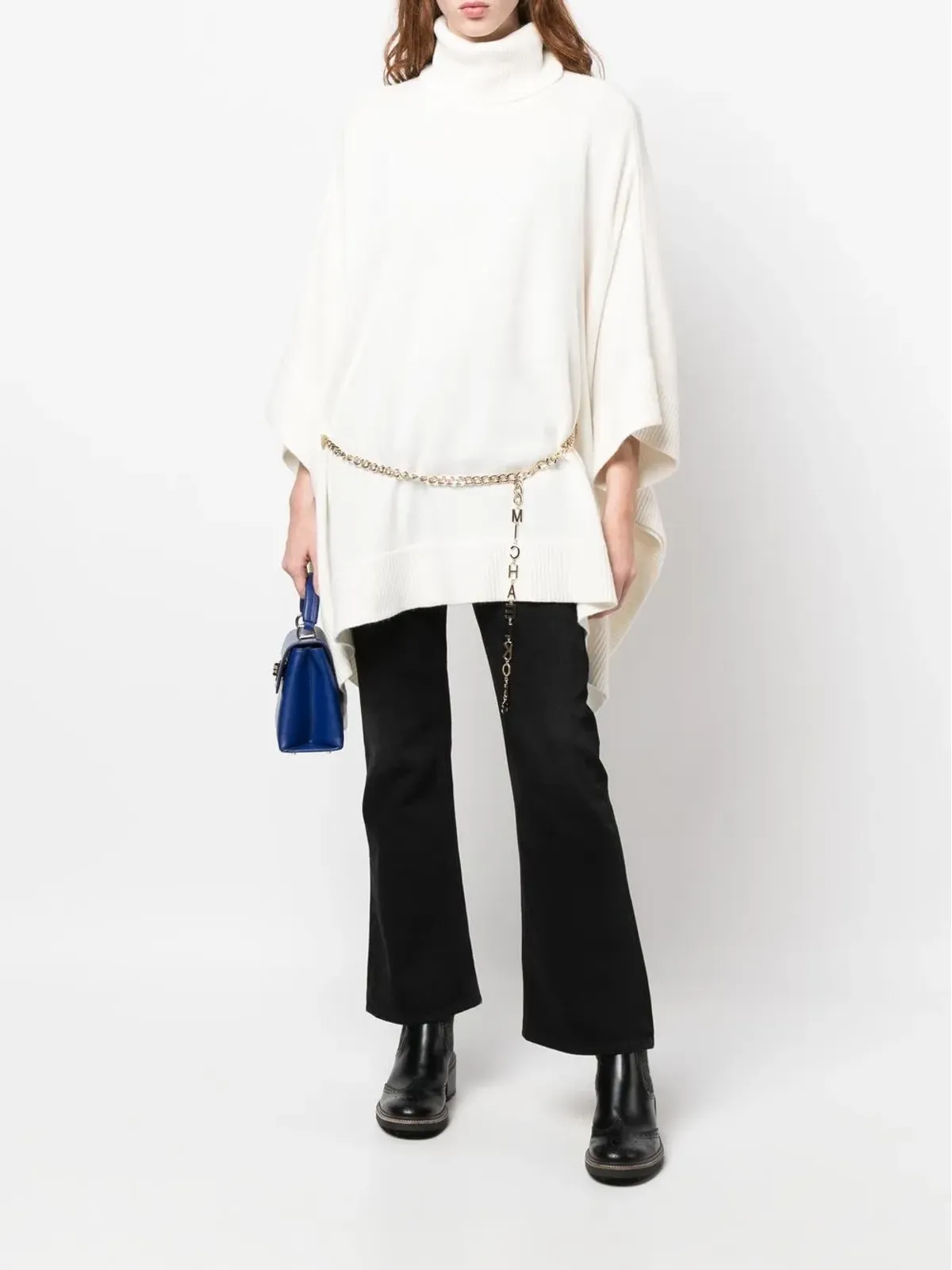Michael Michael Kors ベルト付きウエストバンド ニットセーター - 画像2