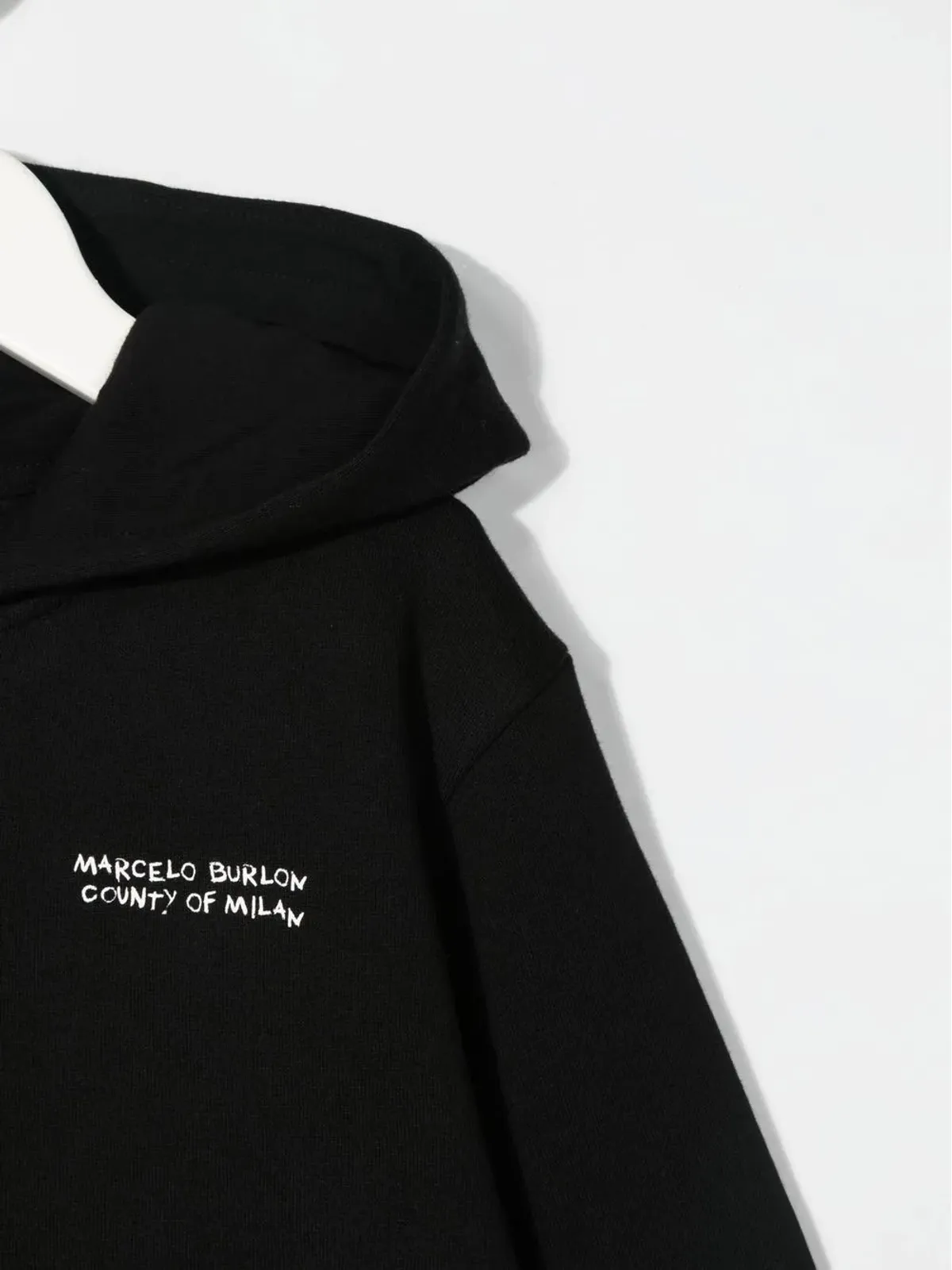 COUNTY OF MILAN KIDS ロゴ刺繍フーディー - 画像3
